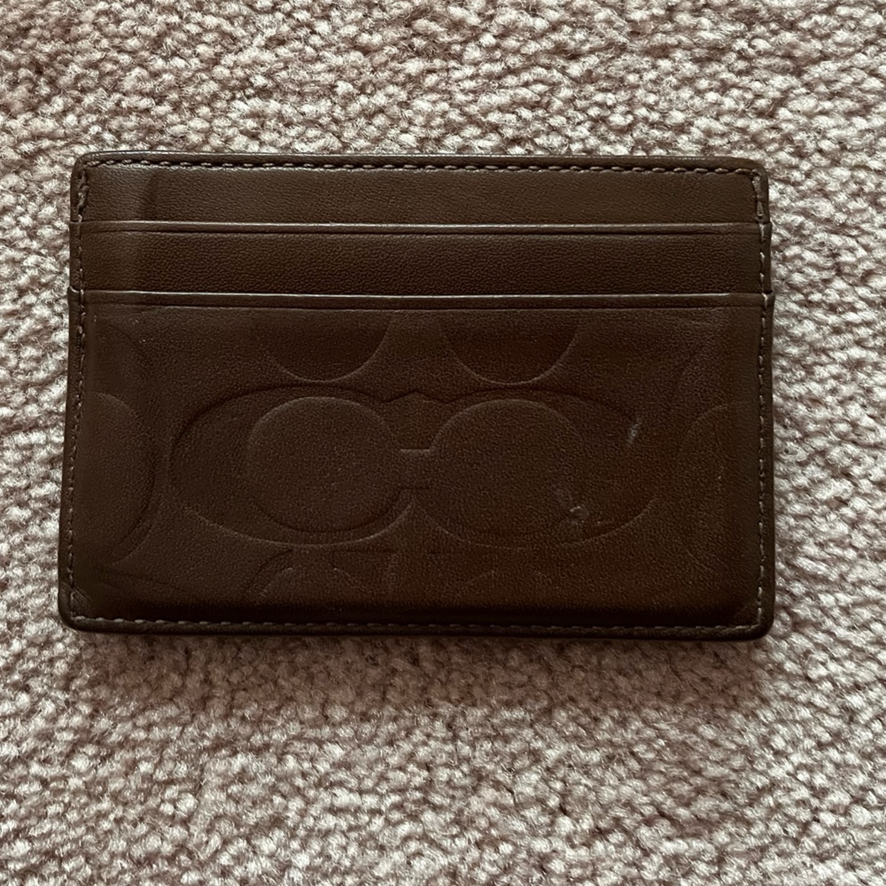 Coach *NEW* leather Wallet & *USED* Card Holder set - Picture 8 of 9
